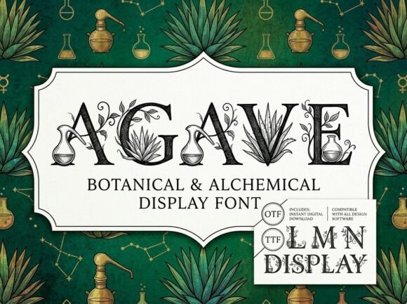 Agave: The Display Font for Botanical Branding