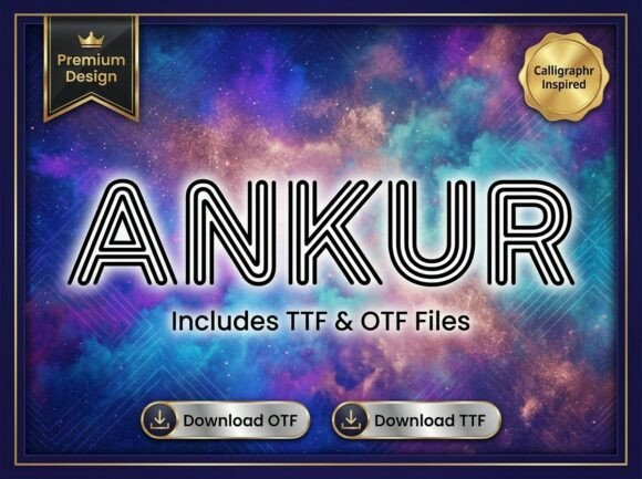 Ankur: A Cinematic Display Typeface for Bold Campaigns