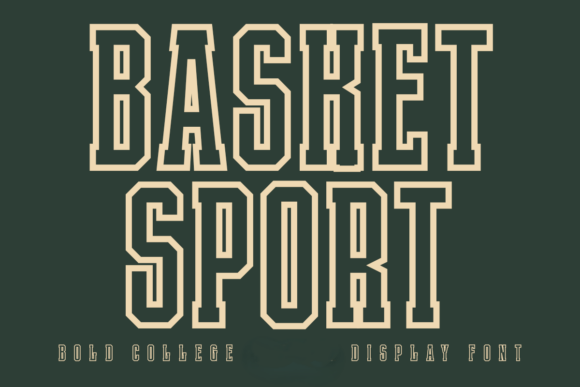 Basket Sport Outline: The Ultimate Athletic Display Font