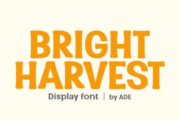 Bright Harvest Font Review: A Bold Display Choice