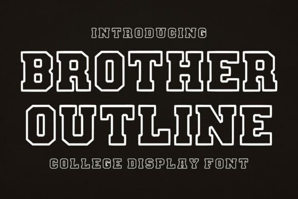 Brother Outline Font for Bold Marketing