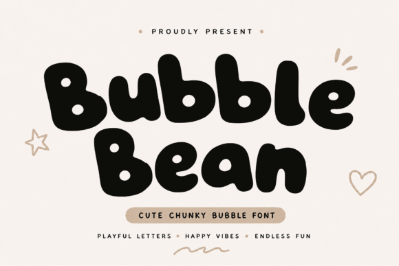 Bubble Bean: A Playful Display Font for Modern Branding
