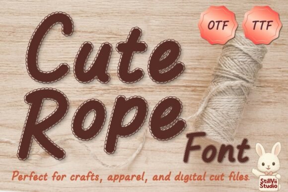 Cute Rope Font for Modern Web Design