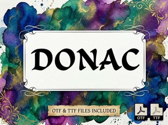 Donac: A Classic Calligraphy Typeface for Editorial Design