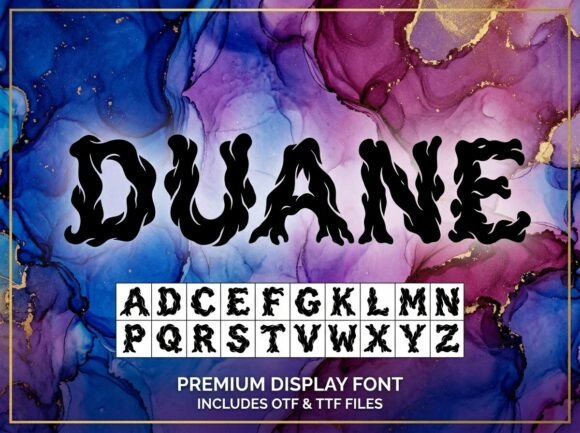 Duane Typeface: Bold Display Fonts for Branding