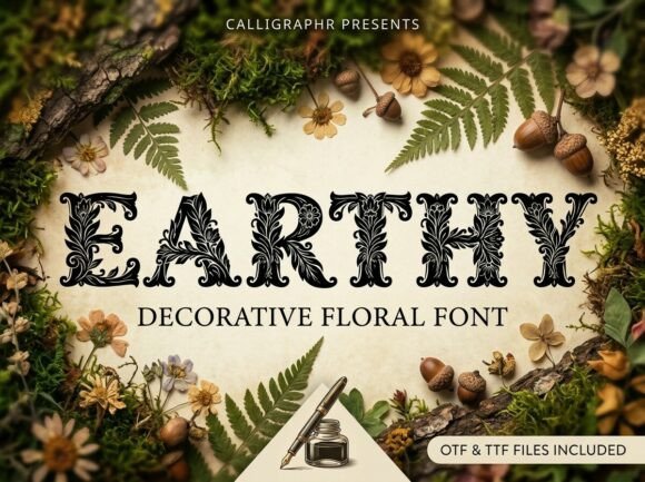 Earthy Typeface for Magical Campaign Design