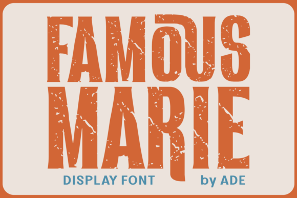 Famous Marie Typeface for Bold Web Design