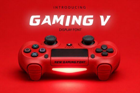 Gaming V: A Bold Display Font for Modern Editorial Design