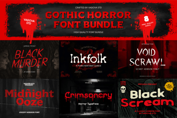 Gothic Horror Bundle Typeface Review