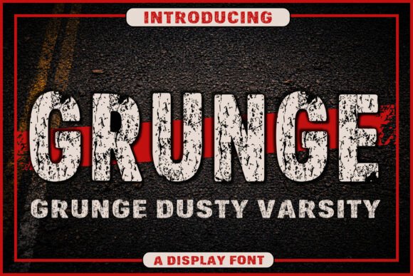 Grunge Dusty Varsity Font for Bold Branding