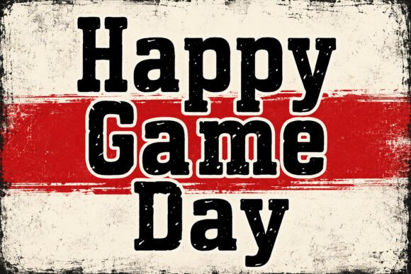 Happy Game Day: A Vintage Sports Typeface for Makers