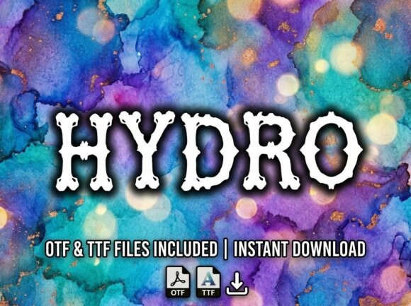 Hydro: A Hand-Drawn Display Font for Bold Branding