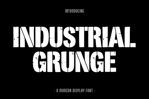 Industrial Grunge Font for Bold Branding
