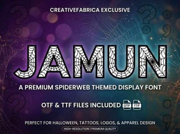 Jamun: The Spooky Display Font for Bold Campaigns