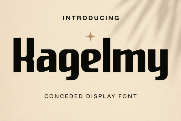 Kagelmy: A Bold Display Font for Editorial Design