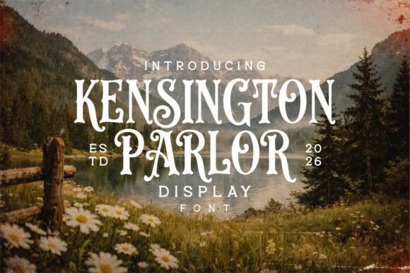 Kensington Parlor: A Vintage Display Font for Web Design