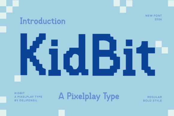 Kidbit: The Ultimate 8-Bit Display Font for Retro Campaigns