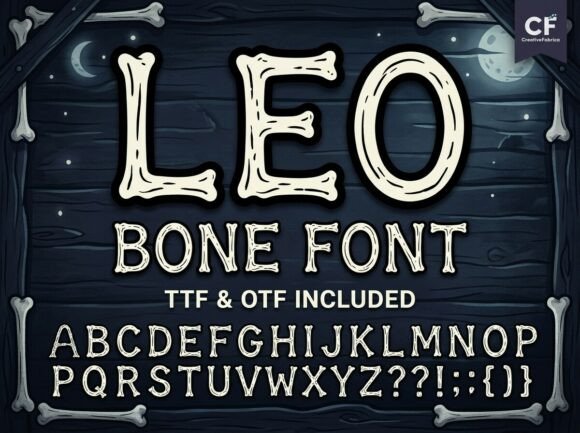 Leo: A Creative Bone Font for Bold Branding