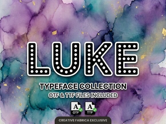 Luke Display Font for Vibrant Craft Designs