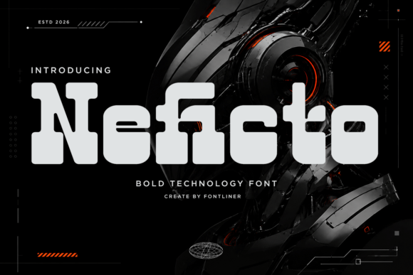 Neficto: The Bold Futuristic Display Font