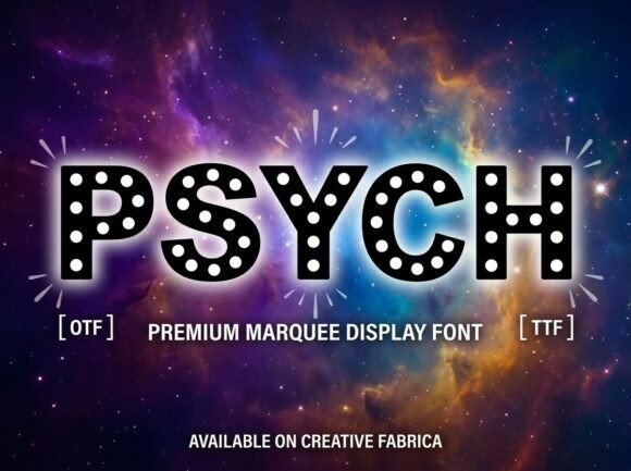 Psych Typeface for Bold Brand Identity