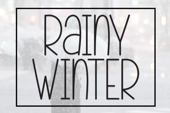 Rainy Winter Handwritten Display Font for Brands