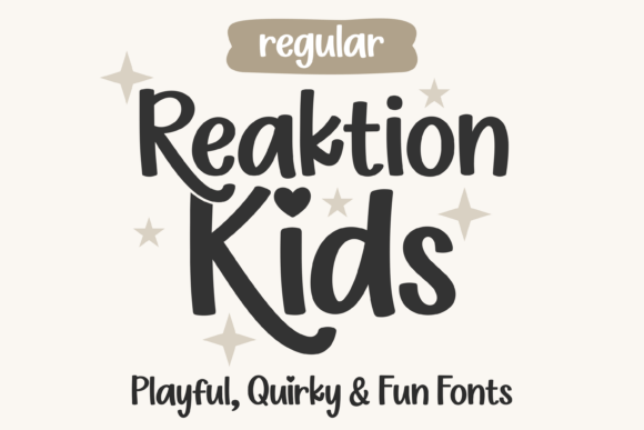 Reaktion Kids Regular Font for Playful Branding