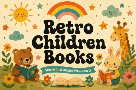 Retro Children Books Font for Campaign Design