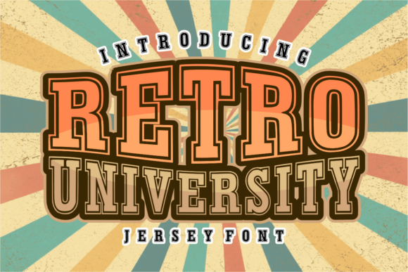 Retro University: The Ultimate Display Font for Crafters
