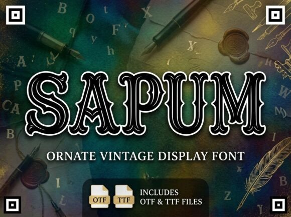 Sapum Font for Elegant Craft Designs
