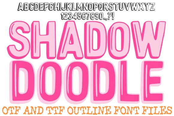 Shadow Doodle Font for Small Business Branding