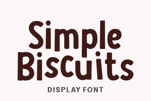 Simple Biscuits Typeface for Playful Branding