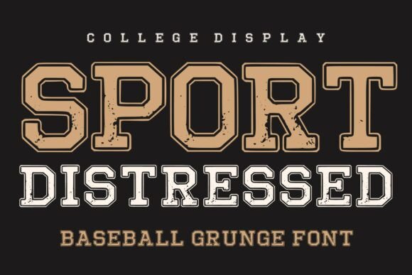 Sport Distressed: A Bold Vintage Typeface for Branding