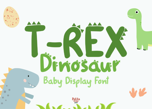 T-rex Dinosaur Font: A Playful Display Typeface Review