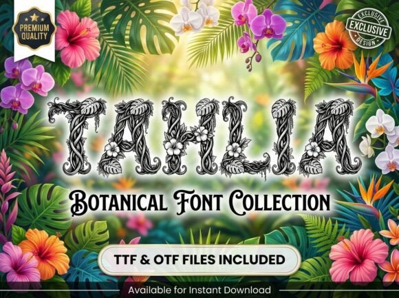 Tahlia: A Tropical Display Font for Makers