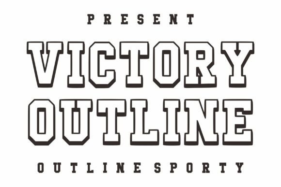 Victory Outline Font for Bold Web Design