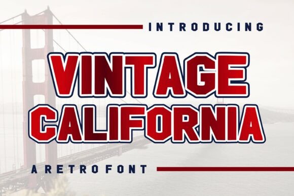 Vintage California Font for Bold Retro Branding