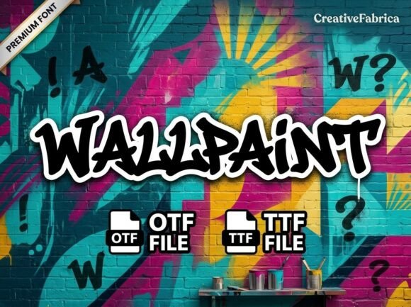 Wallpaint Font for Bold Editorial Design