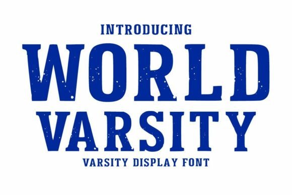 World Varsity Font for Bold Craft Designs